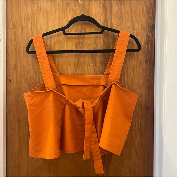 Blank NYC Firecracker Crop Top Orange Size M - Picture 8 of 8